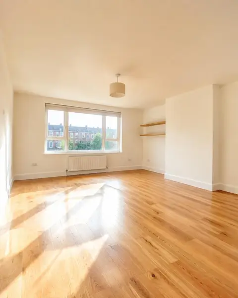 Living room after a property clean