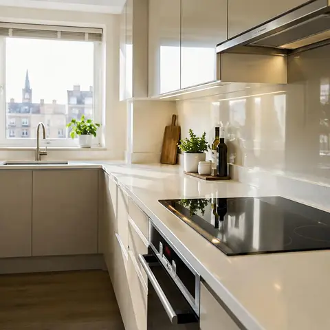 Kitchen after a deep clean